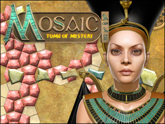 Spiel Mosaic - Tomb of Mystery online: Erforsche die Katakomben von K�nig Tut in Mosaic: Tomb of Mystery. Setze die antiken �gyptischen Hieroglyphen zusammen, um dieses atemberaubende Krimi-Abenteuer zu l�sen!