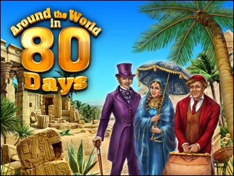 Spiel Around the World in 80 Days online: Besuch die sch�nsten St�dte, bilde Dreiergruppen und sammle Gegenst�nde, die Mr. Fogg mitnehmen m�chte. Around the World in 80 Days ist ein Abenteuer erster Klasse!