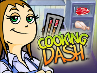 Spiel Cooking Dash online: Unterst�tze Flo hinter dem Grill in Cooking Dash, dem neuen Spiel der Sch�pfer von Diner Dash. Leckerer und bek�mmlicher Spielspa� f�r die ganze Familie!